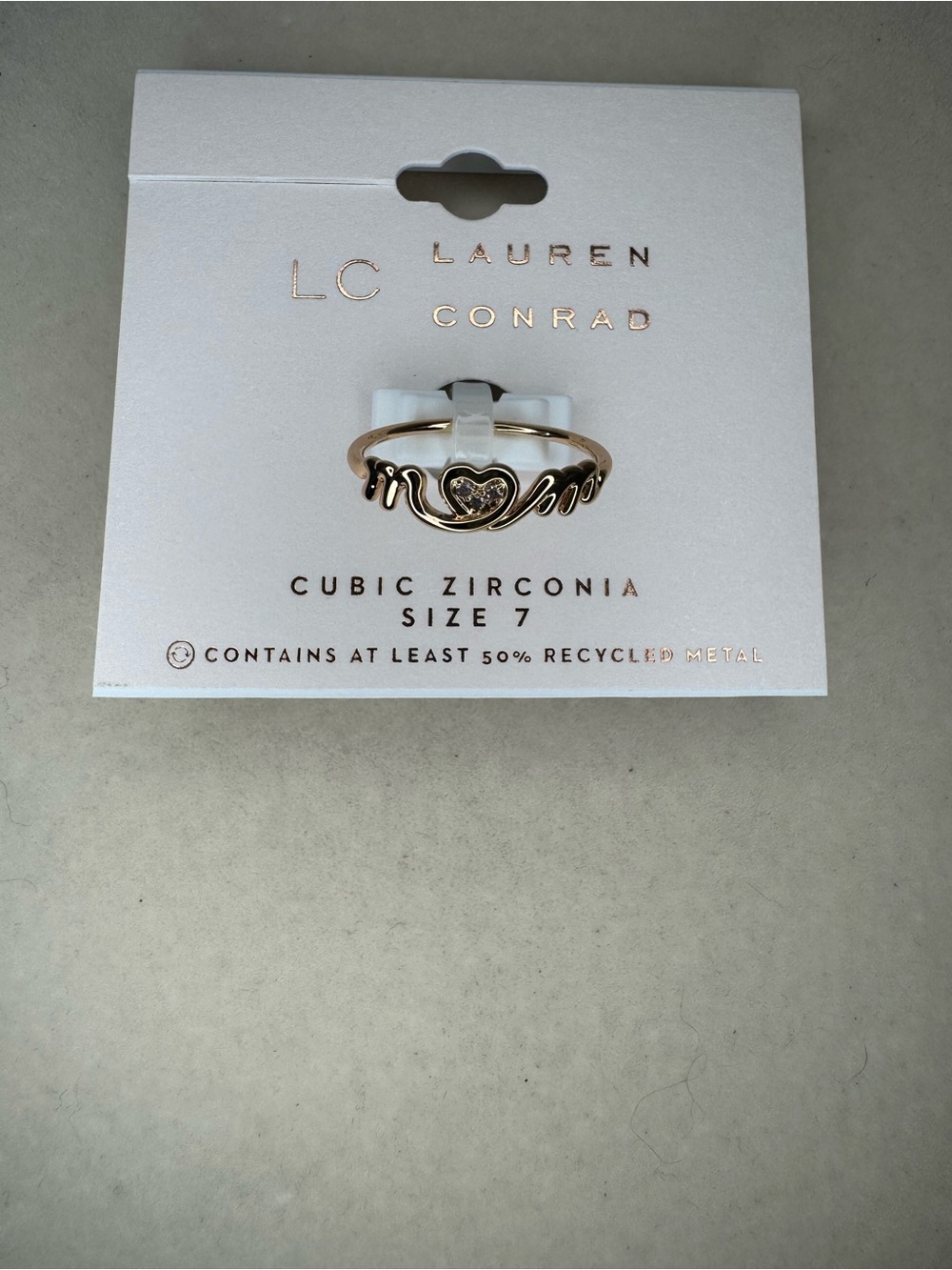 New LC Lauren Conrad MOM ring size 7